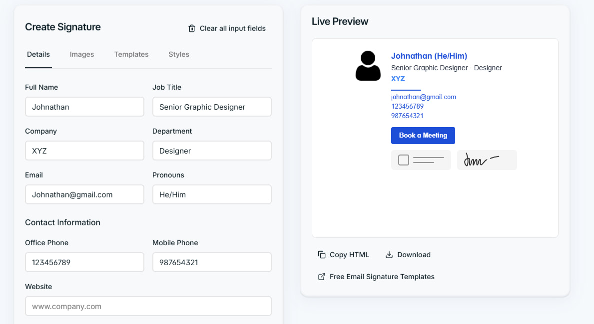 Designmodo's free email subject line generator tool