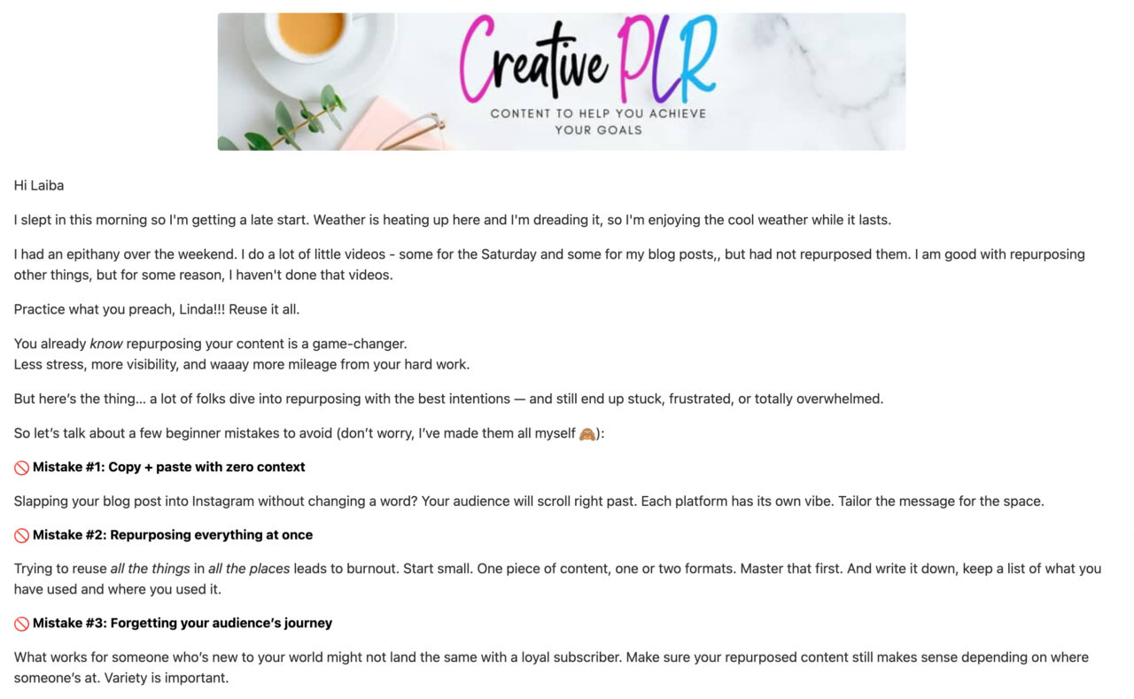 mistakes to avoid newsletters