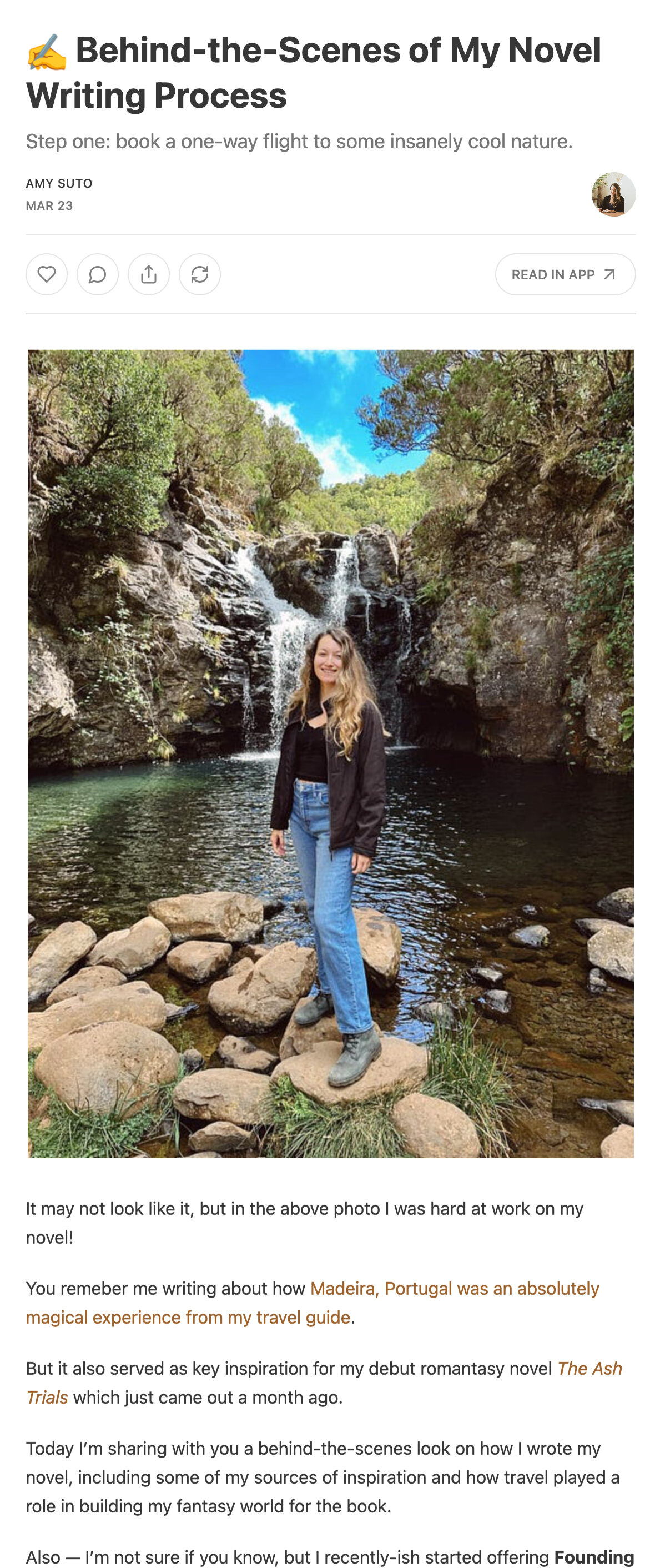 behind the scenes newsletter format