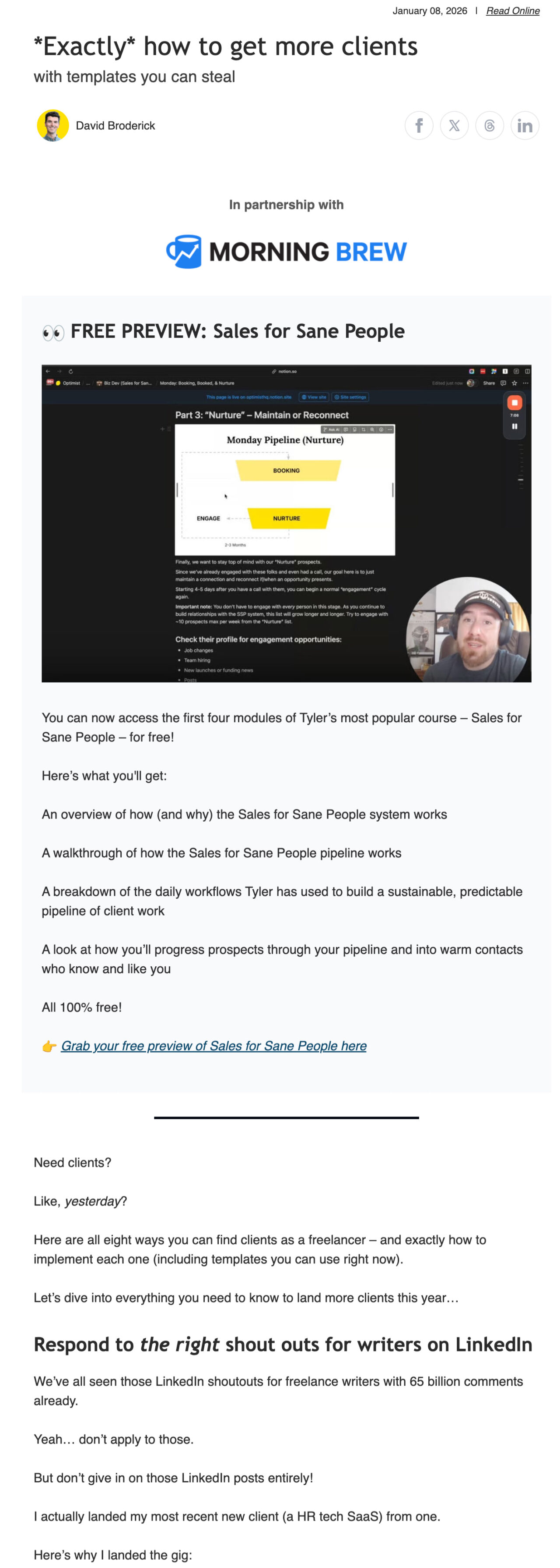 "How to" email newsletters