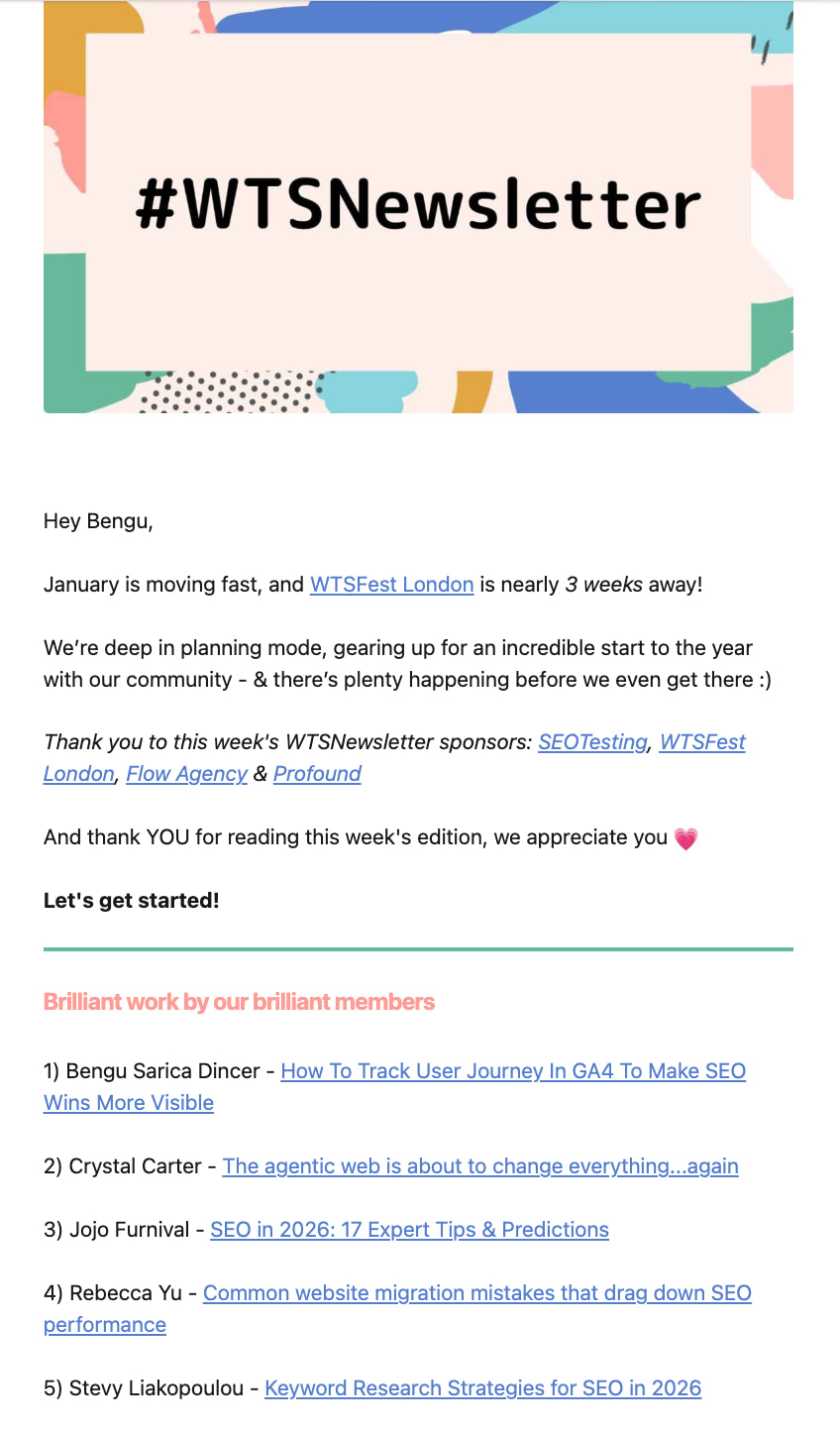 Roundup newsletter format example
