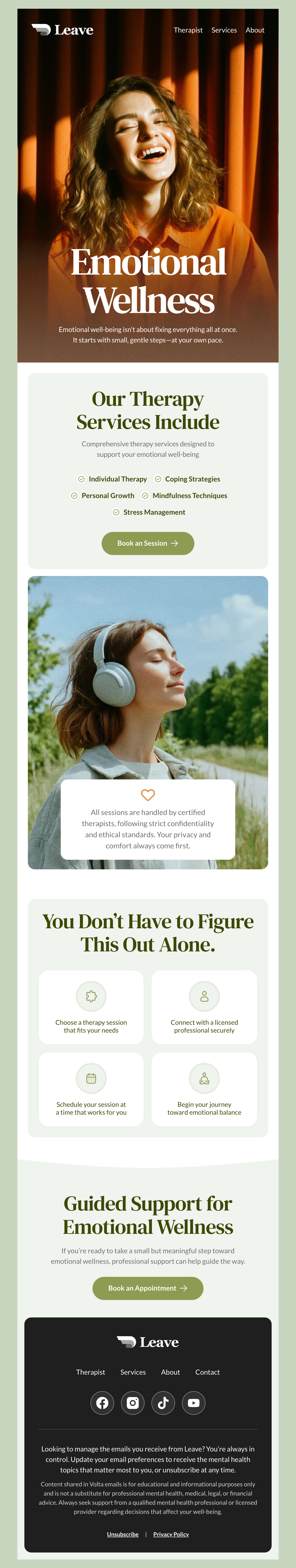 Eniva - Emotional Wellness Therapy Email Template
