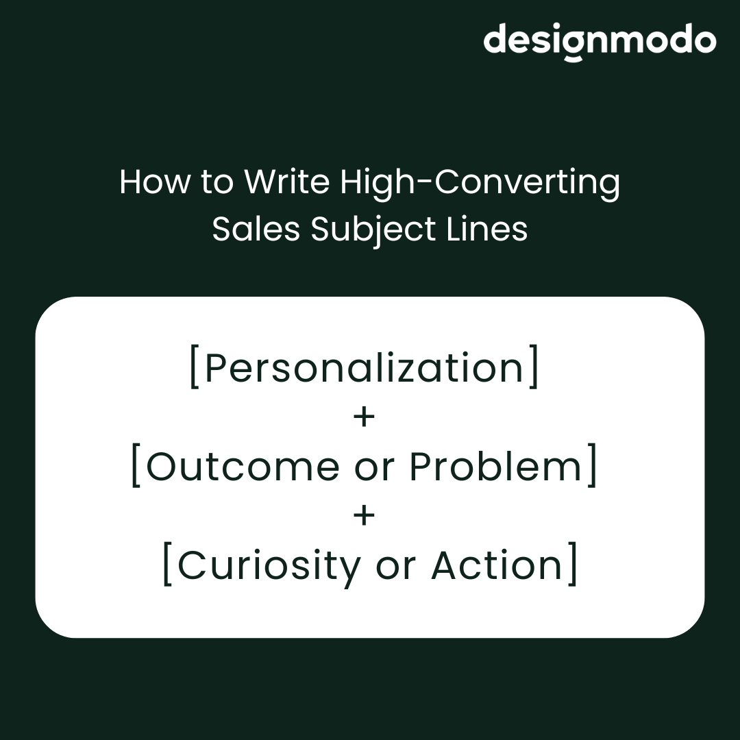 high-converting email subject line formula