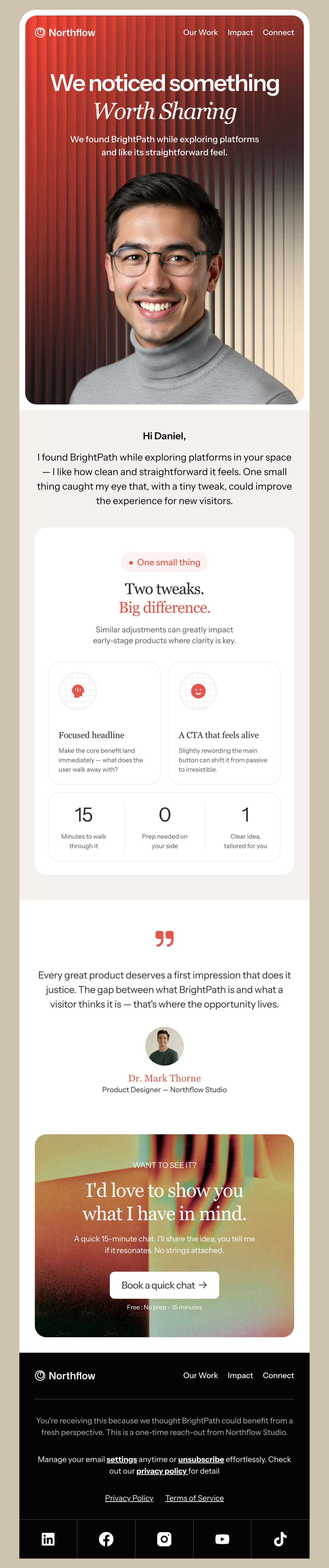 Northflow - B2B Outreach Email Template for Agencies and Consultants