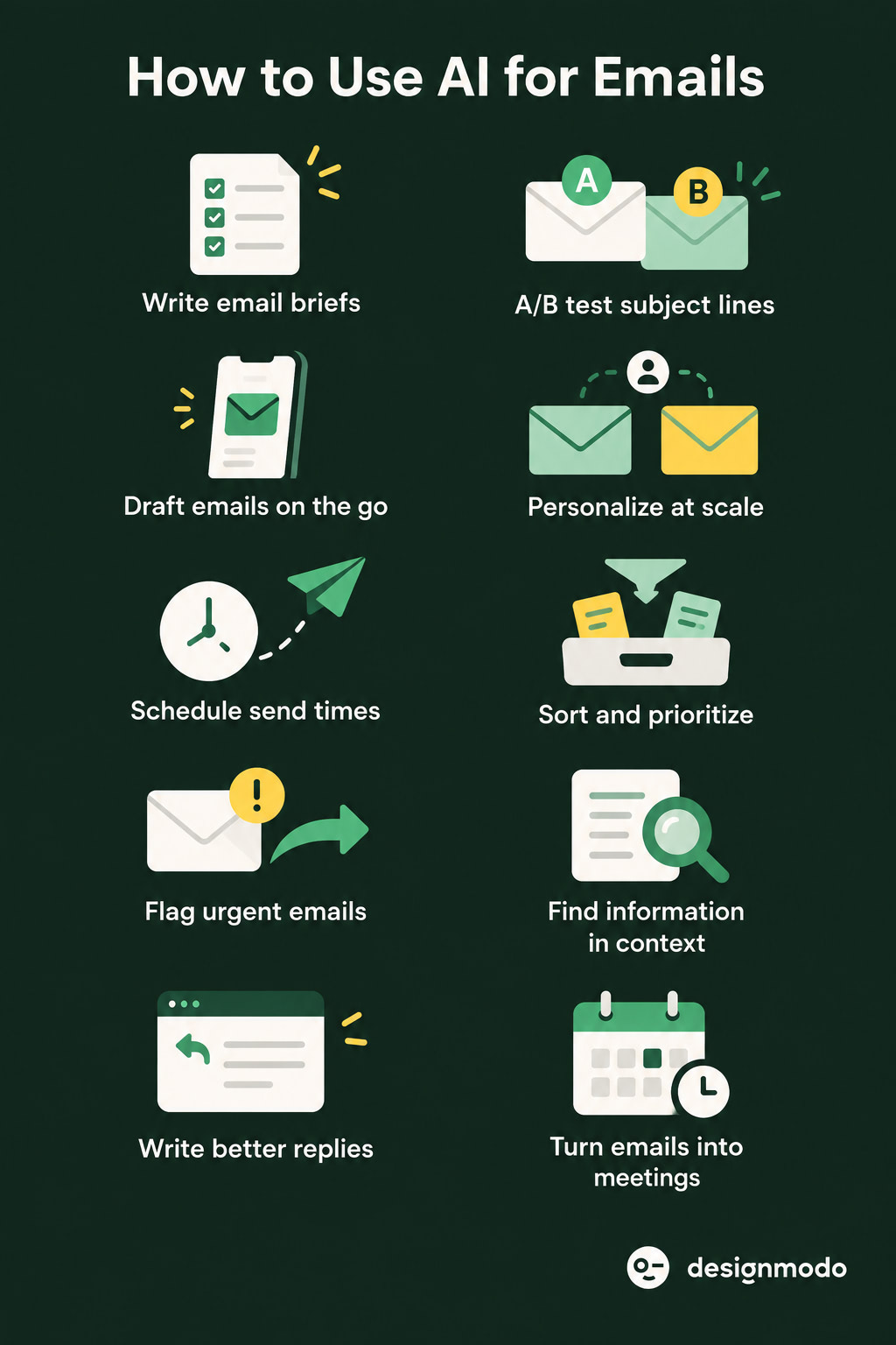 item by item ways to use ai for emails